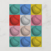 Baseball Pop Art Briefkaart (Voorkant)