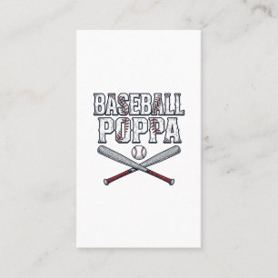 Baseball Poppa Vintage Gravure Shirt Ontwerp_1 Visitekaartje
