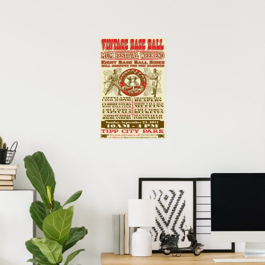 BASEBALL POSTER (Thuiskantoor)