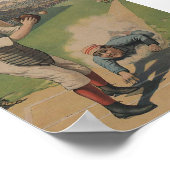 Baseball-Poster afdrukken Poster (Hoek)