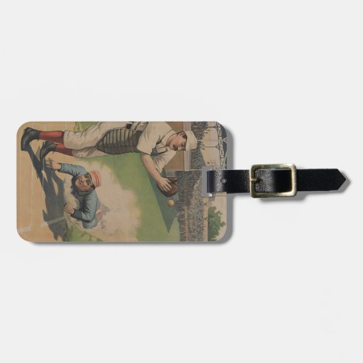 Baseball Poster Bagagelabel (Voorkant horizontaal)