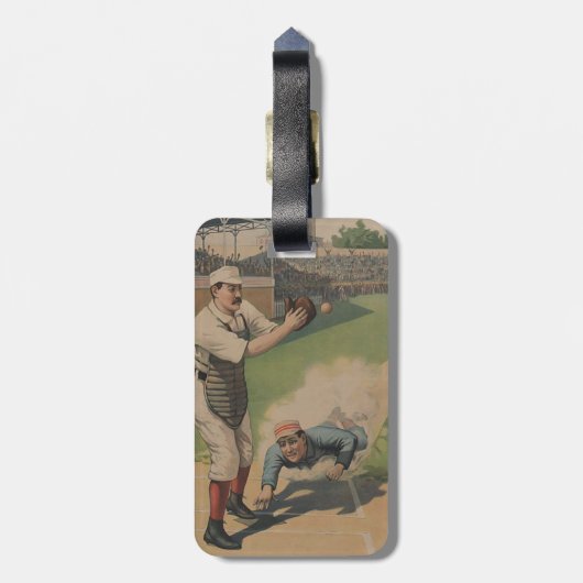 Baseball Poster Bagagelabel (Achterkant verticaal)