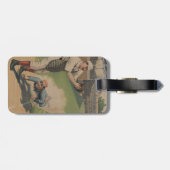 Baseball Poster Bagagelabel (Achterkant horizontaal)