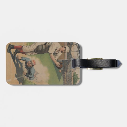 Baseball Poster Bagagelabel (Achterkant horizontaal)