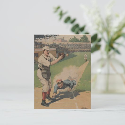Baseball Poster Briefkaart (Staand voorkant)