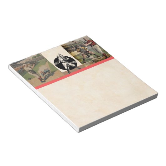 Baseball-Poster-laptop Notitieblok (Schuin)