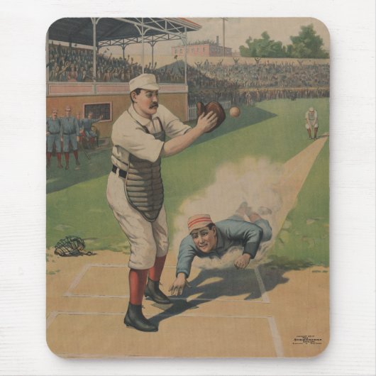  Baseball Poster Mousepad Muismat (Voorkant)