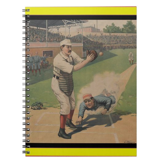 Baseball Poster Notitieboek (Voorkant)