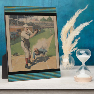 Baseball Poster Plaque Fotoplaat