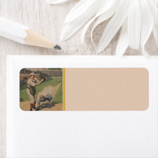 Baseball Poster Return Address Label (Insitu)