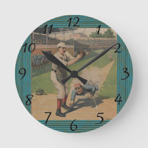 Baseball-Poster Ronde Klok