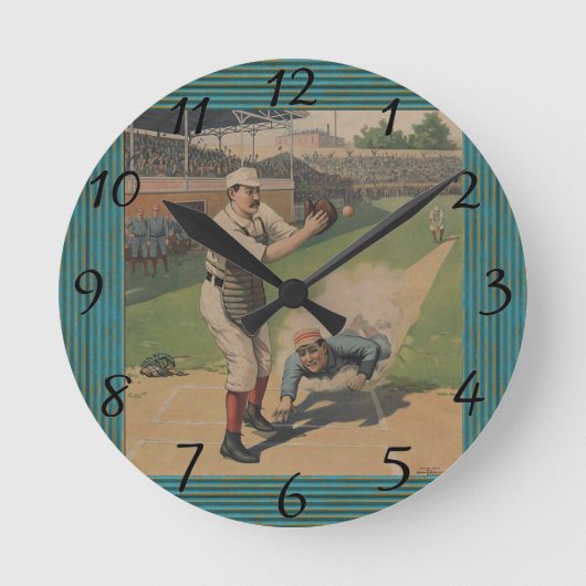 Baseball-Poster Ronde Klok (Voorkant)