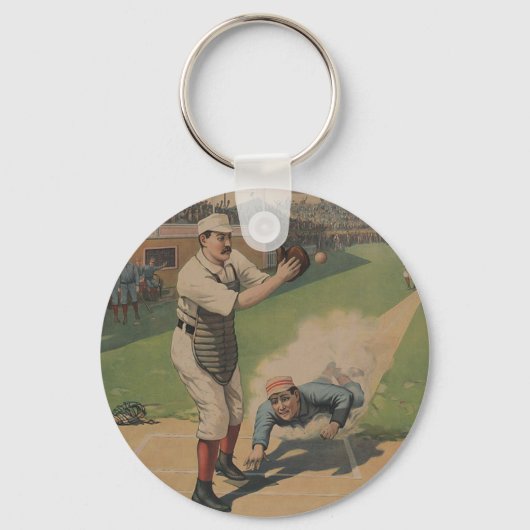 Baseball Poster Sleutelhanger (Voorkant)