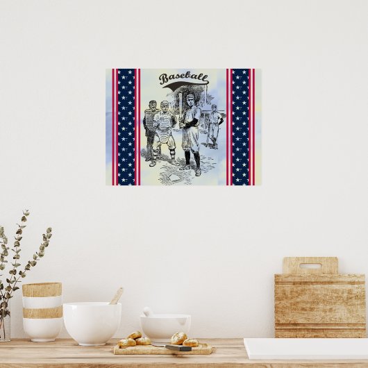 Baseball:Poster spelers Poster (Keuken)