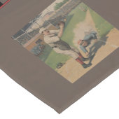 Baseball Poster Table Runner Korte Tafelloper (Hoek)