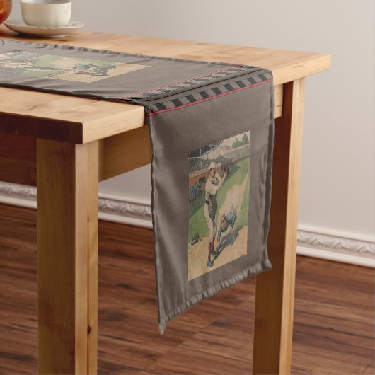 Baseball Poster Table Runner Korte Tafelloper (Voorbeeld)
