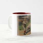 Baseball Poster Tweekleurige Koffiemok (Voorkant links)