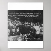 Baseball poster van Franklin Roosevelt (Voorkant)