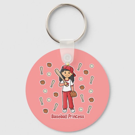 Baseball Princess Sleutelhanger (Voorkant)