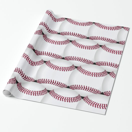 Baseball Print Cadeaupapier (Uitgerold)