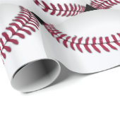 Baseball Print Cadeaupapier (Rol Hoek)