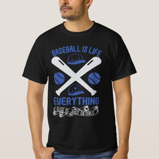 Baseball Quotes  Baseball Fan Gift T-shirt (Voorkant)