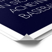 Baseball Quotes for Motivation: Succesvol Poster (Hoek)