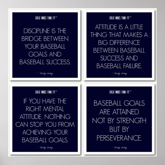 Baseball Quotes for Motivation: Succesvol Poster (Voorkant)