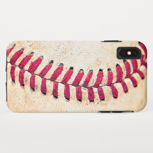  Baseball Red Stitches Sluiten Foto Case-Mate iPhone Case (Achterkant (horizontaal))