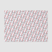 Baseball Red White Sports Team Giften Tissuepapier (Voorkant)