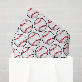 Baseball Red White Sports Team Giften Tissuepapier