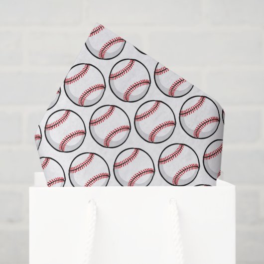 Baseball Red White Sports Team Giften Tissuepapier (Cadeauzakje)