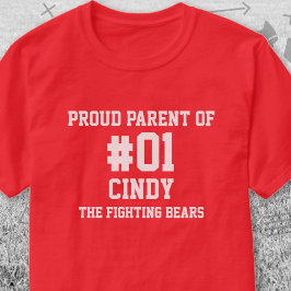 Baseball Red White Team T-shirt