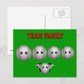 Baseball-reeks - Aangepast Briefkaart (Voorkant / Achterkant)