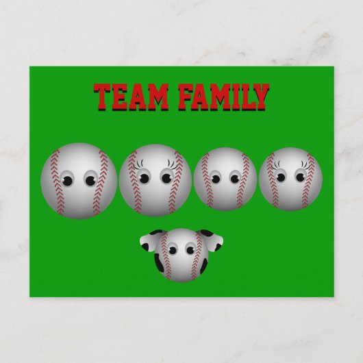 Baseball-reeks - Aangepast Briefkaart (Voorkant)