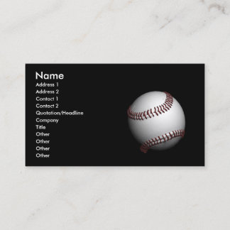 Baseball!REMOVE! Visitekaartje