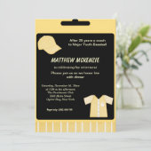 Baseball Retirement Kaart (Staand voorkant)