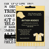 Baseball Retirement Kaart (Voorkant / Achterkant)