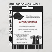 Baseball Retirement Kaart (Voorkant / Achterkant)