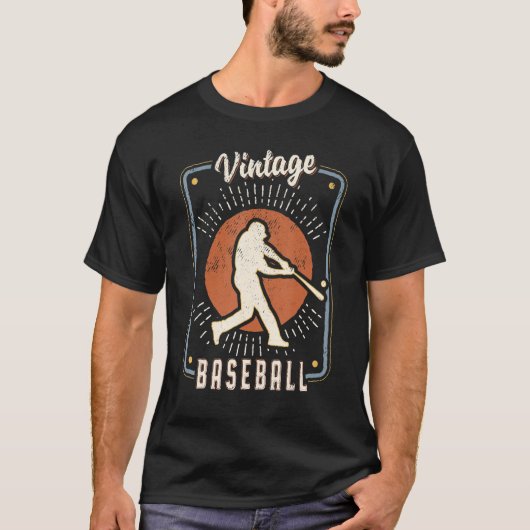 Baseball  Retro Classic Sport Love T-shirt (Voorkant)