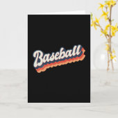 Baseball Retro  sport Kaart (Gele Bloem)