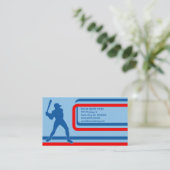 baseball: retrorstijl : visitekaartje (Staand voorkant)
