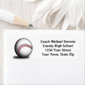 Baseball Return Address Labels (Insitu)