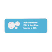 Baseball Return Address Labels (Voorkant)