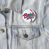 Baseball Rocks. Knoop Ronde Button 5,7 Cm (In situ)