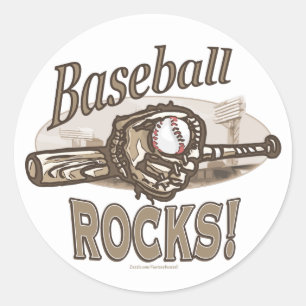 Baseball Rocks. Sticker