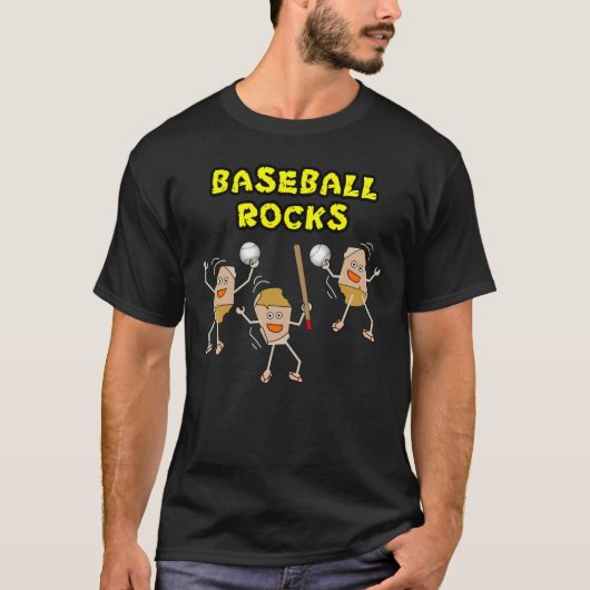 Baseball Rocks T-shirt (Voorkant)