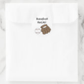 Baseball Rocks T-shirts en geschenken Ronde Sticker (Tas)