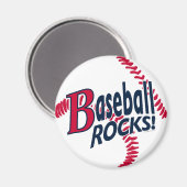 Baseball Rocks van Mudge Studios Magneet (Voorkant / Achterkant)