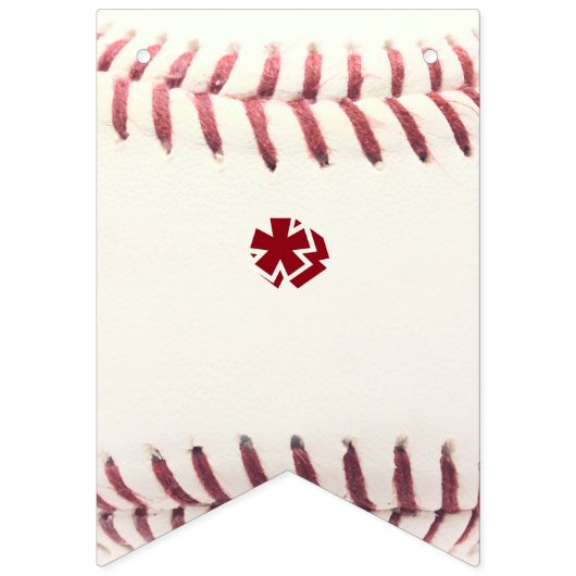 Baseball Rode Aangepaste Banner (Eerste vlag)